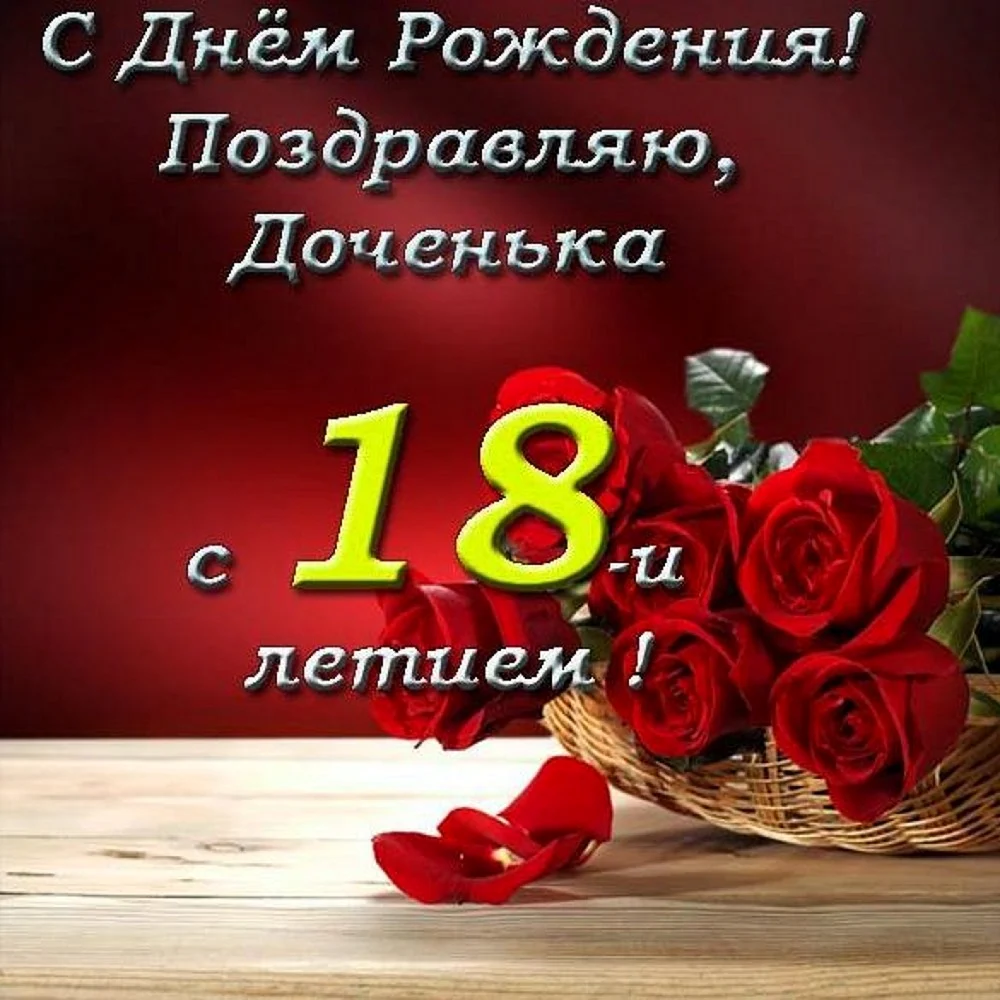 Поздравление с 18 летием